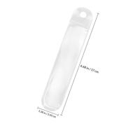 WRITWAA 50 Fundas Transparentes para Bolígrafos de Plástico Mate, Estuches Individuales para Lápices y Plumas Estilográficas, 50 Piezas para Escuela, Oficina y Almacenamiento Manualidades