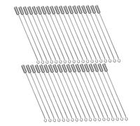 WRITWAA 50 Piezas Broche Alfiler de Acero Inoxidable con Tapa de Seguridad Plata Alfileres Fijos para Sombreros Solapas Corbatas y Ropa Accesorios Versátiles para Manualidades y Eventos