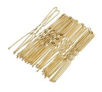 WRITWAA 50 Piezas horquilla en forma de u para escena mini pasador de pelo Pins Big Bobby acortar tu horquillas en forma de u HORQUILLA DE MUJER pasador de moño recogido Metal Dorado
