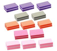 WRITWAA 50 Piezas Limas De Uñas De Esponja Mini, Bloques Pulidores Flexibles, Colores Variados (rosado, Fucsia, Gris, Naranja, Morado), Para Manicura Profesional y Cuidado Diario