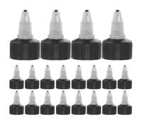 WRITWAA 50 tapas de rosca para botellas, tapas dispensadoras de plástico para envases de 24/410 ml, para botellas de champú, loción, cuidado del cabello y manualidades.