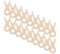 WRITWAA 50 Unidades Bobinas de Hilo de Madera Diseño en Forma de Pez, Herramienta Versátil para Tejer y Bordar, Tamaño 10,5 X 4,5 Cm, Gestión sin Enredos para Proyectos DIY de Crochet
