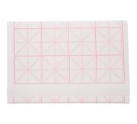 WRITWAA 50 Unidades Papel Xuan para Caligrafía Cuadrícula de 7.5cm, Papel de Arroz para Práctica Artística Absorción Lenta de Tinta y Sangrado Reducido Adecuado para Estudiantes y