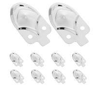 WRITWAA 50 Unidades Placas de Medieval Color Plata de Acero Inoxidable Resistencia la Corrosión y Fácil Montaje para Cosplay y