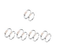 WRITWAA 5pares Anillos De Anillos Ajustables Para Joyería Romántica Para San Valentín De Para