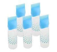 WRITWAA 5piezas Aplicador Aceite Pelo Peine Herramientas Teñir Cabello Botella Color Grifo Agua Peluquería Botella Aplicadora Pelo