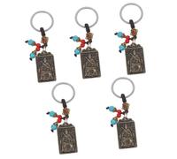 WRITWAA 5piezas Colgante Taisui De Diseño Decorativo Para Claves y Bolsos Accesorio Feng Shui El Año Del Dragón