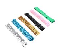 WRITWAA 6 piezas Bandas Elásticas de Lentejuelas para Niñas Diademas Brillantes para Accesorios de Cabello con Brillo para Disfraces de Halloween y Actuaciones Escenario
