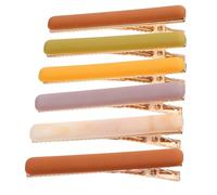 WRITWAA 6 Piezas Clip de pico de pato de una palabra soplo golpes decoración ondulado Fabricante hair clips horquillas moño accesorios de pinzas para el cabello clips de flequillo simples