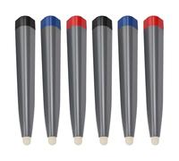 WRITWAA 6 Piezas Lápiz Óptico para Pizarra de Color Claro Punta de Fieltro y Cuerpo Abs, Bolígrafo Táctil Preciso para Presentaciones y Enseñanza Continua en Paneles Interactivos