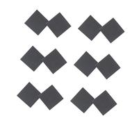 WRITWAA 6 Protectores Antideslizantes para Tacones Cuadrados Adhesivos y Resistentes al Desgaste S Color Negro Accesorios para de Zapatos para Mayor Agarre y Reducción de Ruido