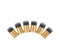 WRITWAA 6 Puntas de Taco de Billar Rosca de Cobre y Cuero Sintético, Kit de Repuesto para Tacos de Billar de 2.40x2.40x1.20cm, Adecuado para Entrenamiento en Clubes y Competiciones