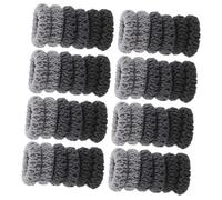 WRITWAA 60 Piezas Unidades Coleteros Elásticos Anchos y Gruesos Bandas para Cabello de Punto Suaves y Resistentes Sujetadores de Coleta para Mujeres Niñas y Adolescentes para Trenzas y
