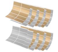 WRITWAA 600 Piezas Tarjetas Sorpresa para Raspar Plateadas de Papel Rectangular Texto Oculto para Juegos y Eventos Empresariales Apariencia Lujosa y Diseño