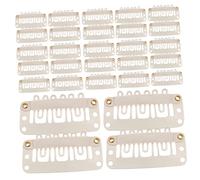 WRITWAA 60piezas Abrazadera Clips Para Extensiones De Cabello Clips Para Pelucas Unidades Salones De y Cuidado Personal