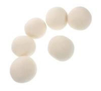 WRITWAA 6piezas Bola De Lana Antiestática Para Secadora De Ropa Bolas Reutilizables De Suavizantes Naturales Reducen Arrugas Cuidado De Prendas Delicadas El Hogar