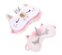 WRITWAA 6piezas De De Unicornio Antifaces Para Dormir Portátiles Para Viajes Hogar Creativos Bonitos Divertidos Antifaces De Viaje Multifunción