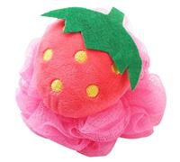 WRITWAA 6piezas Esponjas De Baño De Malla Unidades Diseño De Frutas Pelota De Ducha Exfoliante y Suave Incluye Cuerda