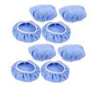 WRITWAA 8 Almohadillas Aplicadoras de Microfibra para Coche 9-10 Pulgadas Azul Aplicador de Cera Reutilizable para Pulido y Encerado Kit de Pulido para Detallado Automotriz