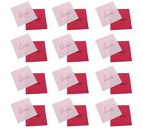 WRITWAA 80 Piezas Servilletas de San Valentín Desechables Servilletas de Papel para Fiestas de Cumpleaños Bodas Cenas Frase Feliz Día de San Valentín para Invitados Color Aleatorio