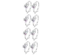 WRITWAA 8piezas Anillos De Ajustables Para Anillos De Compromiso Para San Valentín y Joyería Romántica