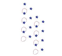 WRITWAA 8piezas Diadema de Estrella de Cinco Puntas para Niñas Lentejuelas para Fiestas de Cosplay Diademas de Pentagrama Tocado de Fiesta para Niñas Aro de Pelo de Estrella