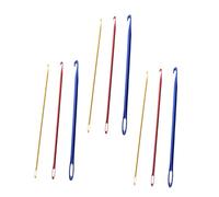 WRITWAA 9piezas Agujas de Crochet de Aluminio para Hacer Tú Mismo Herramienta de Crochet Accesorios para Manualidades para Proyectos de Ganchillo Casa