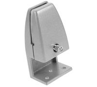 WRITWAA Abrazadera Ajustable de Aleación de Aluminio L Tipo para Panel Divisor de Escritorio, Clip Soporte para Tablero de Vidrio, Base Engrosada Estable para Oficina y Hogar, 1 Unidad