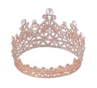 WRITWAA Accesorios el Cabello Diadema de Novia Hecha a Mano Única Cristales Preciosa Tocado Distintivo para Ceremonia de Boda