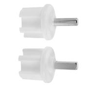 WRITWAA Adaptador Conector de Eje Cuadrado a Redondo para Toldos, 2 Piezas de Plástico y Hierro Blanco, Resistente a la Intemperie para Jardines y Balcones