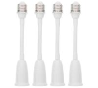 WRITWAA adaptador Extensor de portalámparas E27 a E27 de 7,8 Pulgadas, Juego de 4 unidades, Base de Tornillo Mediana, accesorio ajustable en Todas Direcciones para Lámparas y conversiones