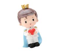 WRITWAA Adorno de Resina Azul Forma de Príncipe Encantador para Decoración de Tartas y Repostería en Fiestas Infantiles