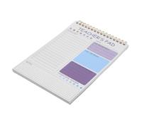 WRITWAA Agenda Diaria Portátil para Oficina y Escuela Diseño en Espiral Púrpura, Cuaderno Organizador de Horarios Papel de Alta Visibilidad para Planificación Eficaz