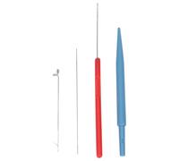 WRITWAA Agujas de Cuentas Prácticas 4 Piezas para Coser y Bordar Resistentes Corrosión Herramientas Portátiles para Manualidades y Fabricación de Joyas Kit para Bricolaje y Costura