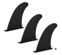 WRITWAA Aletas de Nailon Negras para Tabla Pádel Surf, 3 Piezas Diseño para Giros Cerrados y Fácil Pivote, Accesorio Adecuado para Tablas Longboard