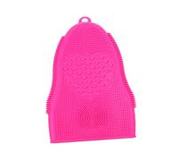 WRITWAA almohadilla para fregar dama Eliminación tapete limpiador de maquillaje cepillado cepillo de silicona cepillo para enjuagar almohadilla de lavado gel de sílice Rosy