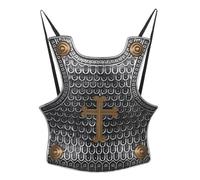 WRITWAA Armadura Vintage Medieval Chicos, Prop Cosplay Ligero de Plástico Adecuado para Fiestas Temáticas y Actividades al Aire Libre