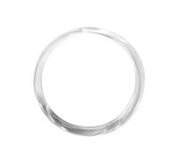 WRITWAA Asas Redondas de Plástico Transparente 10 Cm 2 Piezas para Bolsos Diy, Accesorios para Bolsas Hechas a Mano, Manijas Redondas para Fabricación de Carteras y Bolsos de Mano