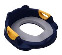 WRITWAA Asiento de Inodoro Infantil Grande Cojín de Poliuretano Azul y Amarillo Asiento de Entrenamiento Niñas Cómodo Ergonómico y Antideslizante para Uso Doméstico
