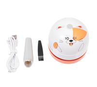 WRITWAA Aspiradora Inalámbrica Aspiradora de Mano Recargable USB 1200ma Abs Naranja, Mini Aspirador Portátil Forma de Animal de Dibujos Animados para Polvo y Suciedad en Esquinas