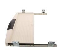 WRITWAA Bandeja Deslizante para Teclado de Computadora Riel Metálico Ancho 27 CM Plástico ABS Gris Cajón para Oficina y Escritorio
