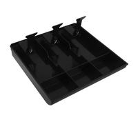 WRITWAA Bandeja Organizadora para Caja Registradora con 3 Compartimentos de Plástico y Diseño Ahorrador de Espacio para Supermercados y Puntos de Venta