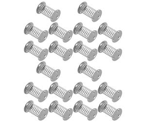 WRITWAA Base de Resorte Metálica Doble Cara para Muñecos Cabezones Movimiento Vibrante, 25 Piezas Ligeras para Decoración de Coche y Escritorio u Oficina