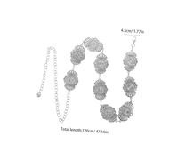 WRITWAA Boho Concho Metal Chain Belt Adjustable Western Cowgirl Waist Chain For Women Scratch-resistant Fashion Accessory For Dresses Jeans Party Country Outfits