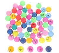 WRITWAA Bolas de plástico numeradas del 1 al 90, 90 Piezas, para Bingo y sorteo de premios, para Fiestas y Actividades de Grupo