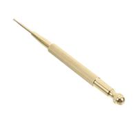 WRITWAA Bolígrafo de Masaje de Latón Retráctil Doble Cabezal 1 Unidad para Puntos de Acupuntura y Relajación Muscular, Herramienta Portátil para Masaje Corporal, Cuello, Espalda y Viaje