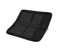 WRITWAA Bolsa de Forma Práctica Negra de Tela Oxford para Pinceles de Pintura Gran Capacidad y Compartimentos Individuales para Guardar Pinceles de Acuarela