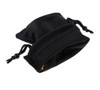 WRITWAA Bolsa de Terciopelo Negro Diseño Ergonómico para Cartas del Tarot Cordón Almacenamiento Portátil y Protección contra Daños para Tarot y Dados