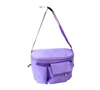 WRITWAA Bolsa para Cochecito de Organizador Multifuncional Morado Bolsa de Almacenamiento para Carrito para Viajes