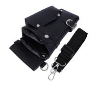 WRITWAA Bolsa para Tijeras De Peluquero Bolsa para Herramientas De Peluquería Cuero Protector Profesional Cinturón